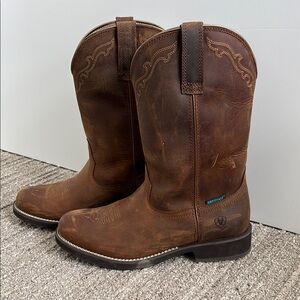 Ariat Brown Leather Western Cowboy Boots